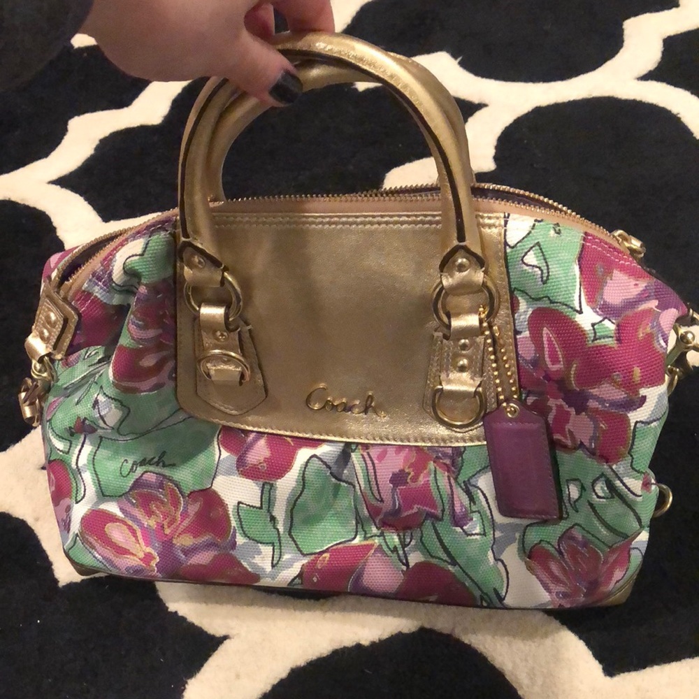 Coach flower purse